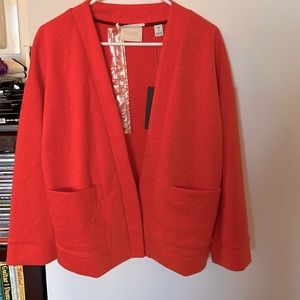 NWT Scotch & Soda Orange Cardigan Jacket